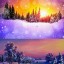 На снегу