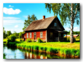 Дом с крылечком