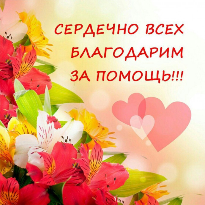 Выражаем благодарность!