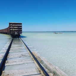 Солевозная железная дорога (Россия, озеро Баскунчак)