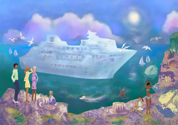 Синее море