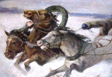В сочельник морозный